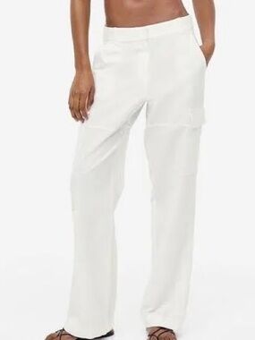 H&M Linen Cargo Pants